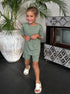 Cotton Shorts in Feldspar